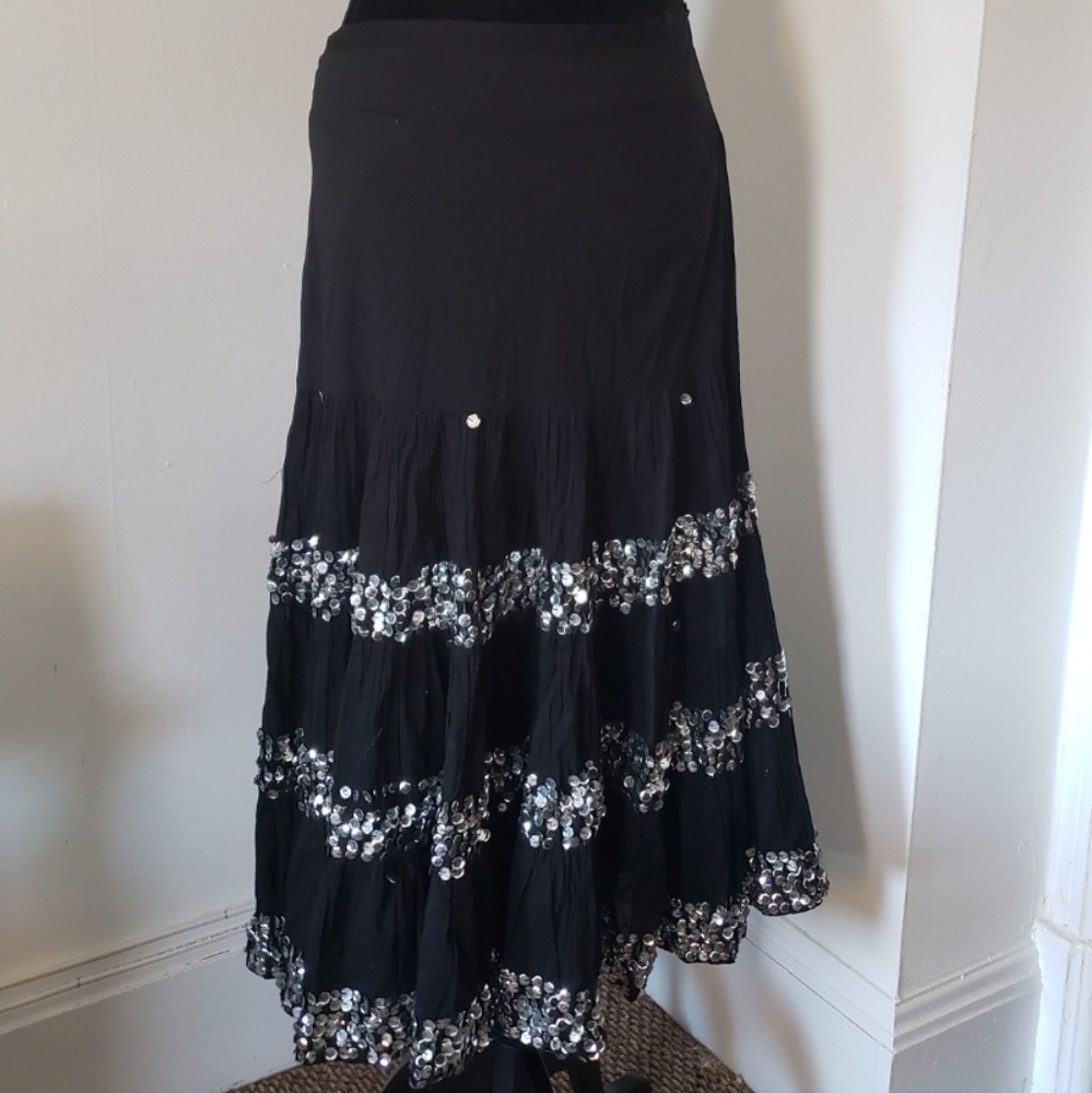 Sequin gypsy skirt